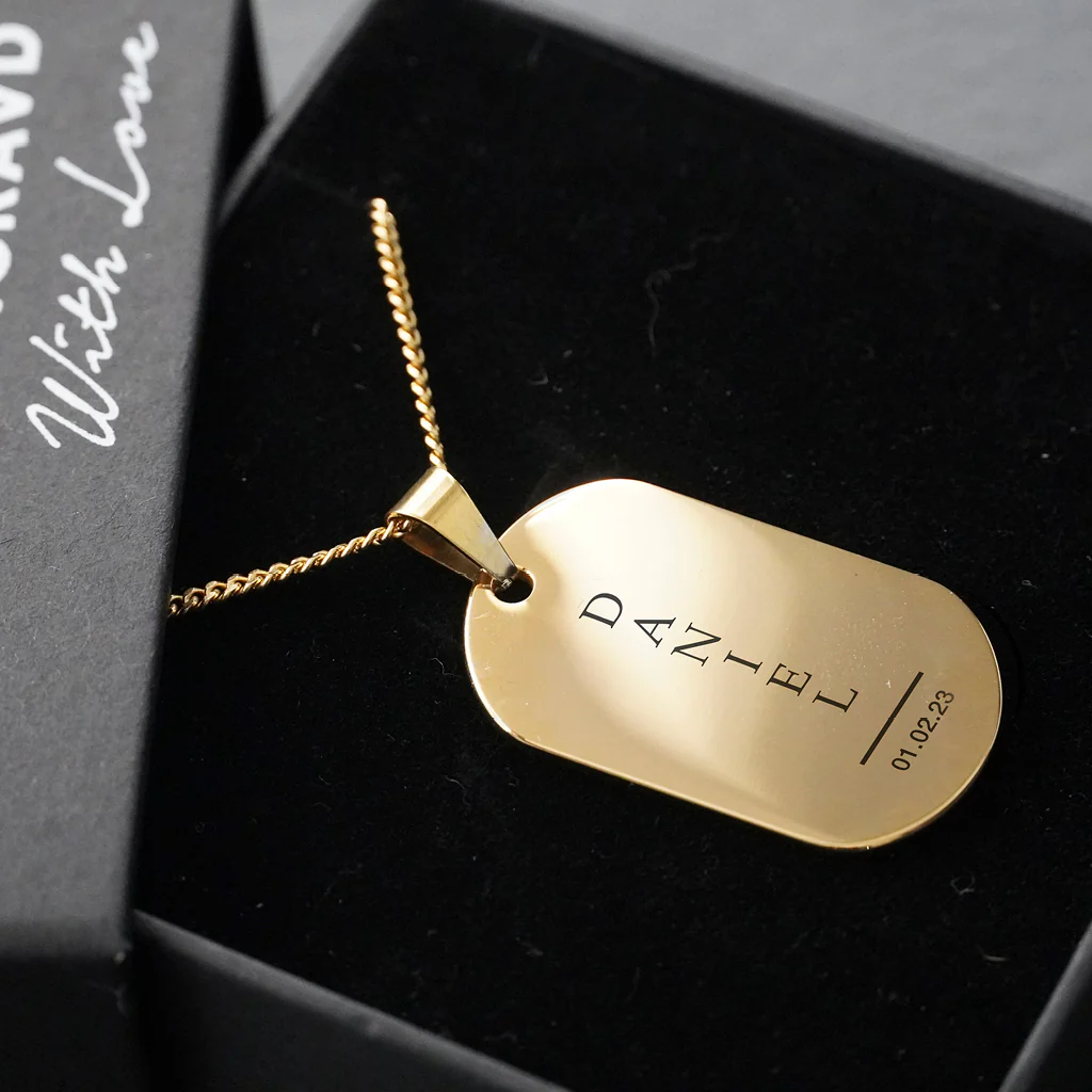 Dog Tag Necklace Design 1 - Image 4