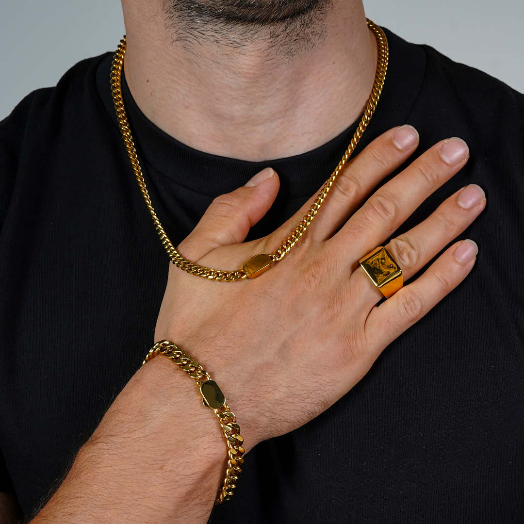 Gold Cuban Link Chain - 5mm - Image 4