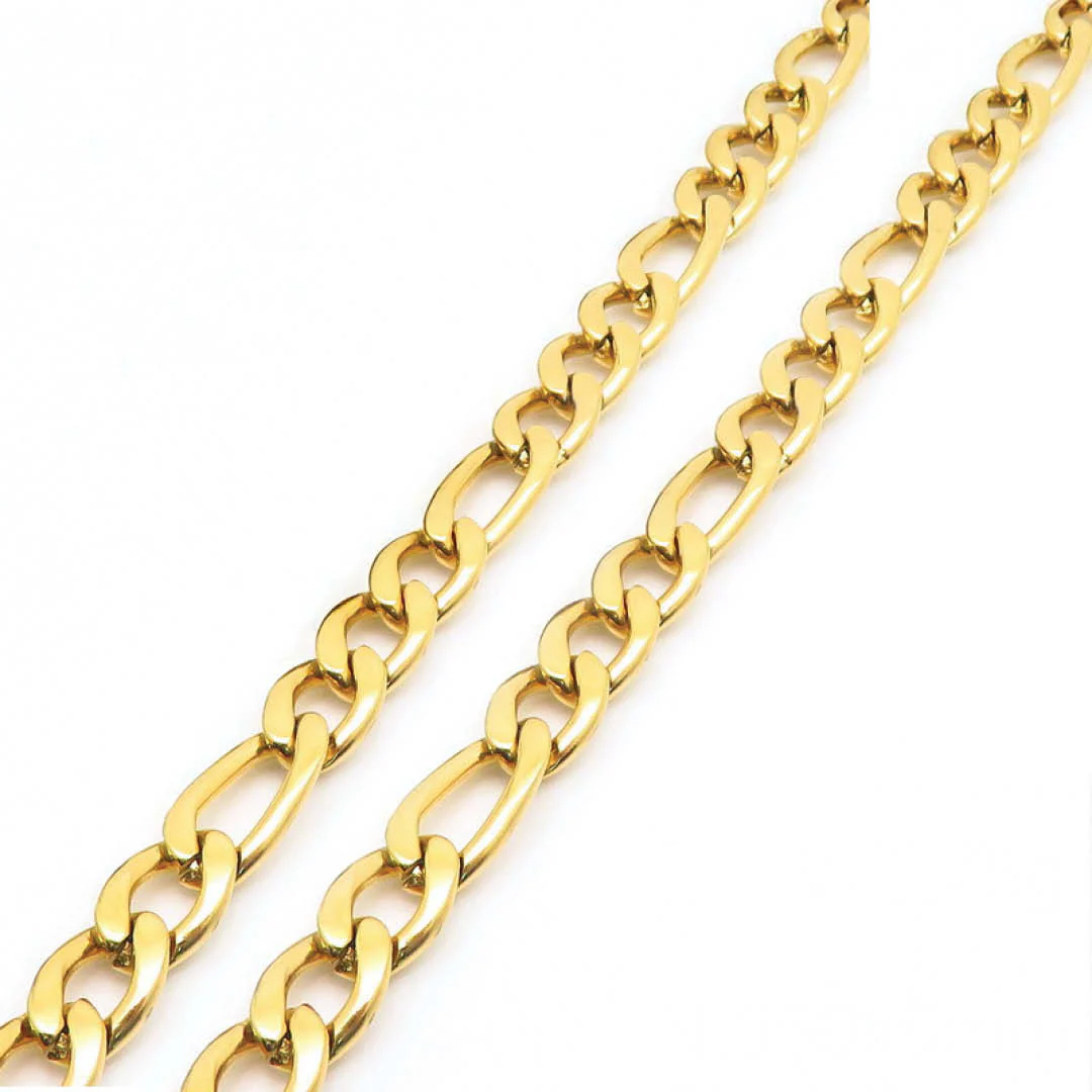Gold Figaro Chain - 5mm - Image 3