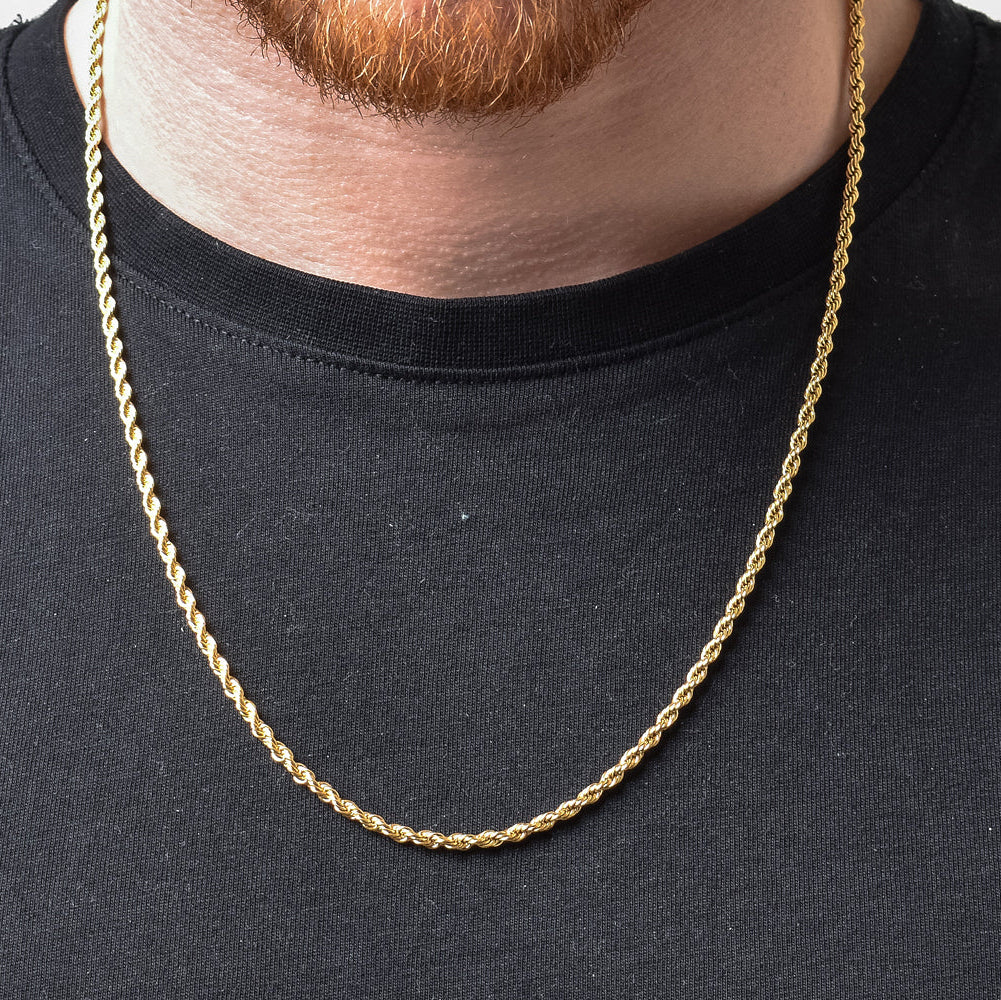 Gold Rope Chain - 3mm - Image 10