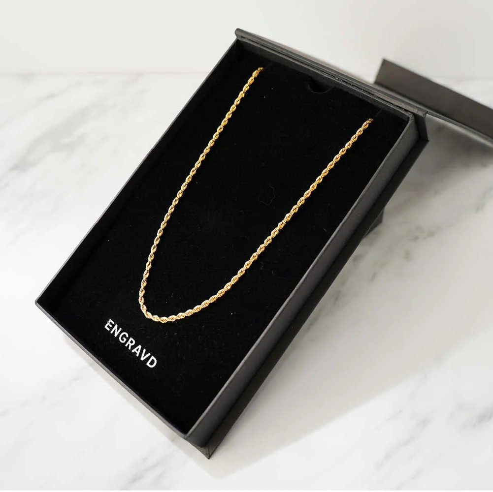 Gold Rope Chain - 3mm - Image 6