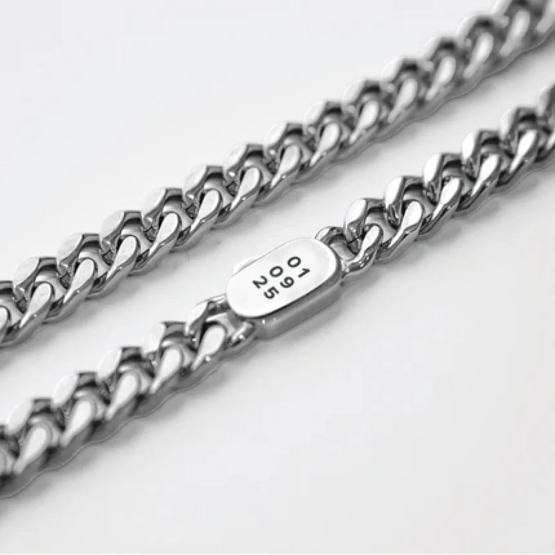 Silver Cuban Link + Rope Chain Stack - Image 9