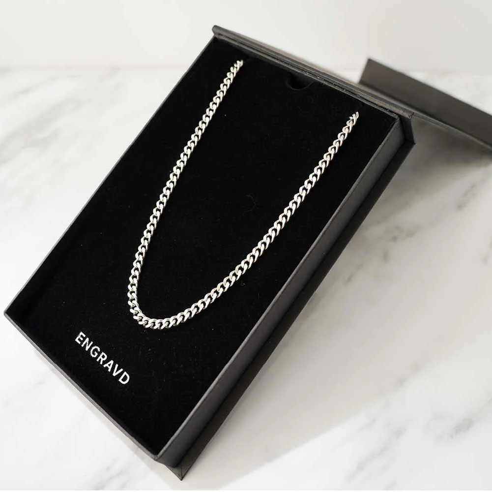 Silver Cuban Link Chain - 5mm - Image 9