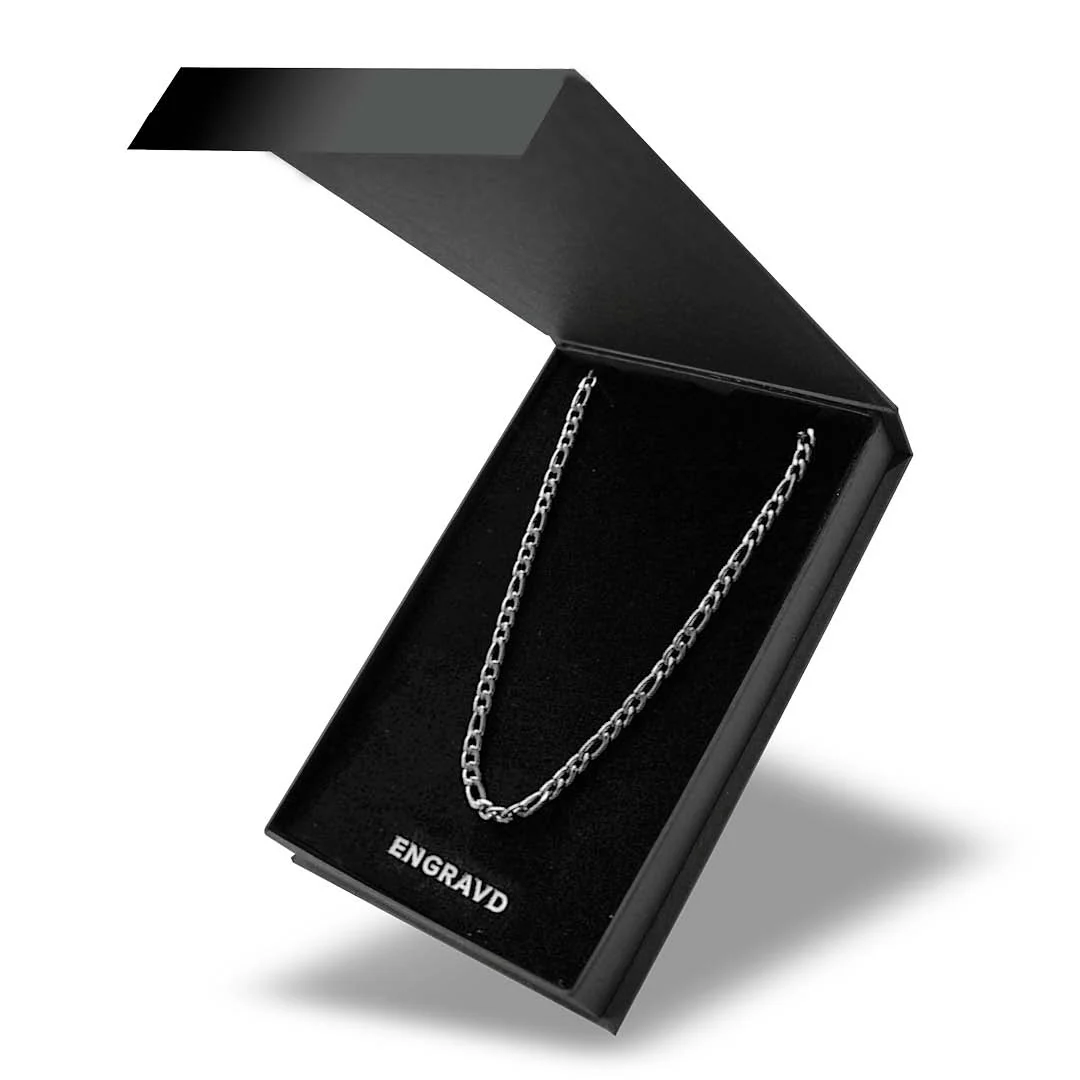 Silver Figaro Chain - 5mm - Image 5