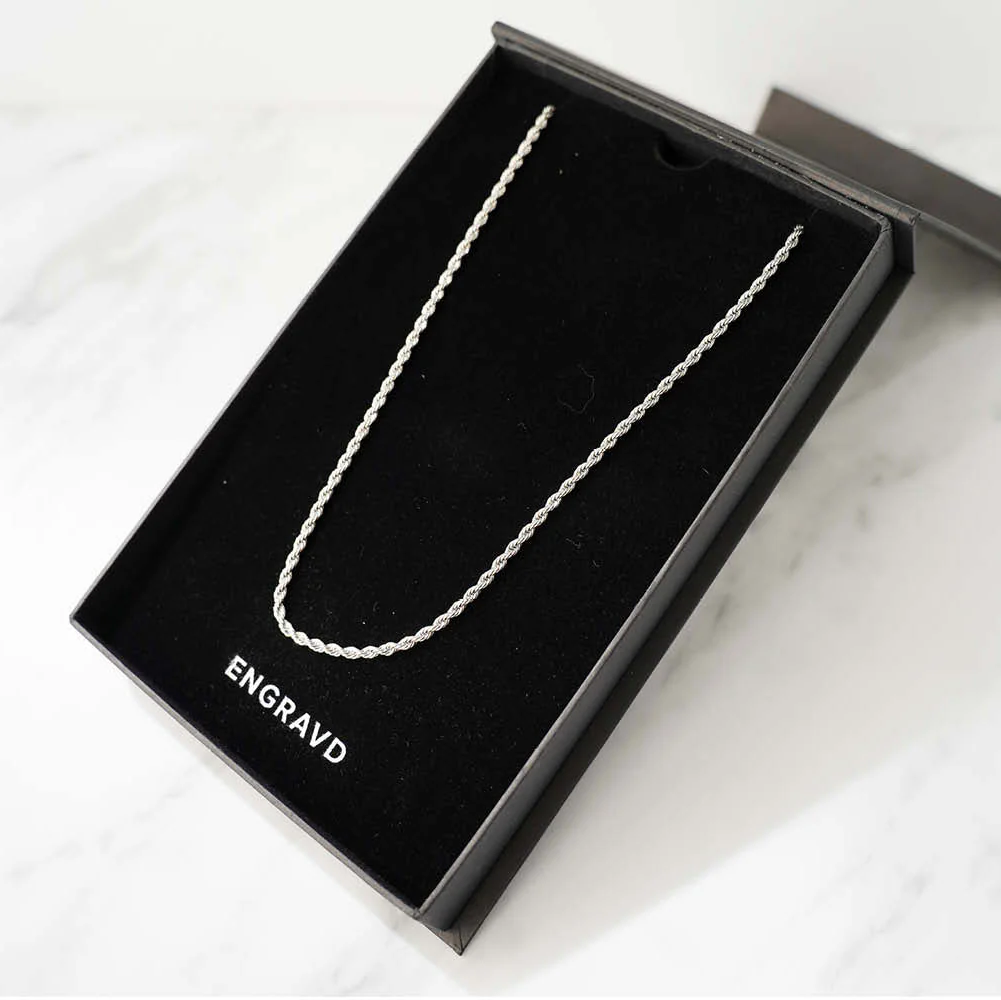 Silver Rope Chain - 3mm - Image 4