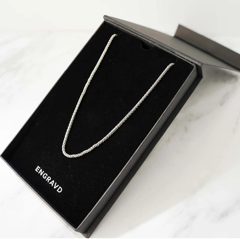 Silver Wheat Chain - 3mm - Image 3