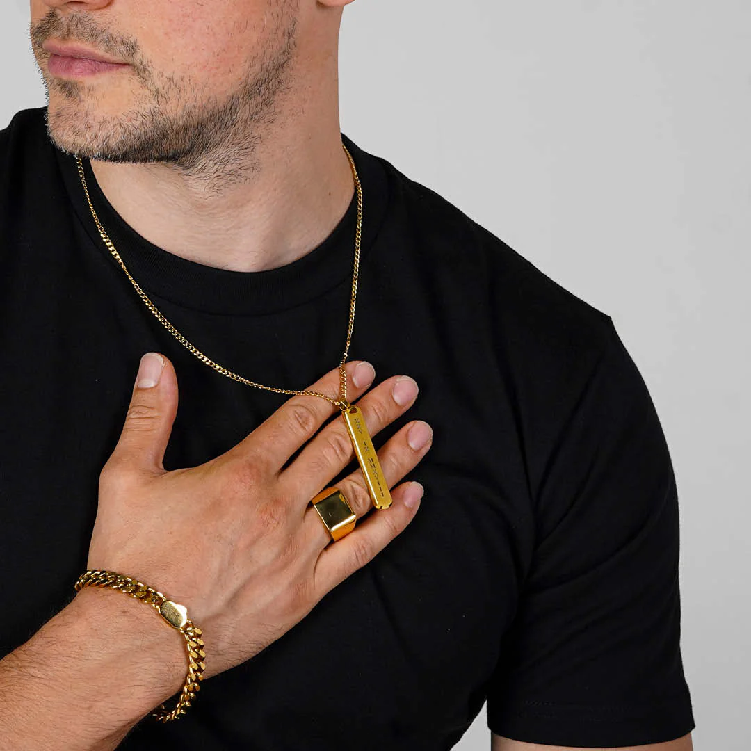 Theo Necklace - Vertical Inscription - Image 11